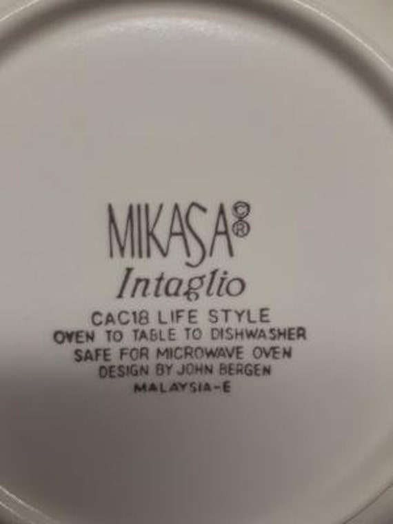Mikasa Intaglio Life Style Pattern by John Bergen Rimmed Soup Bowl