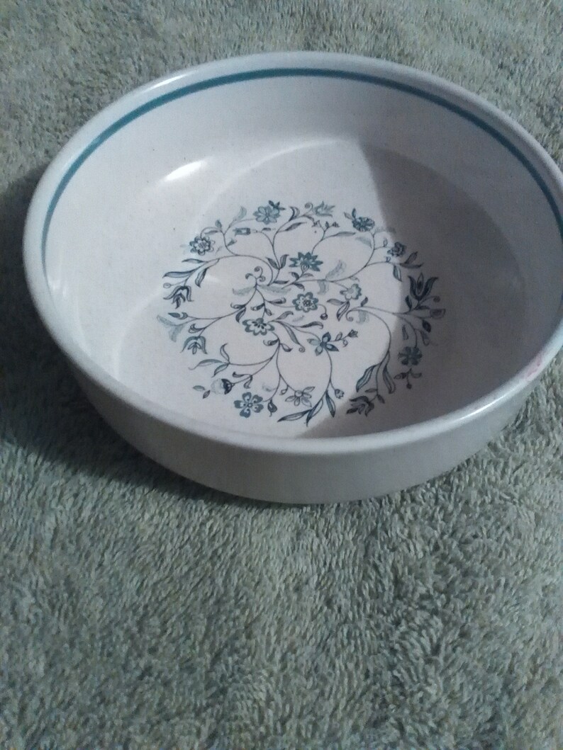 Lenox Temperware Blue Breeze Pattern Cereal Bowl Made in USA Etsy