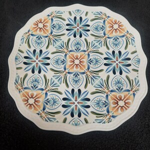 Pier 1 Athena 11”dinner Plate Spanish Mexican Greek Like Design - Etsy