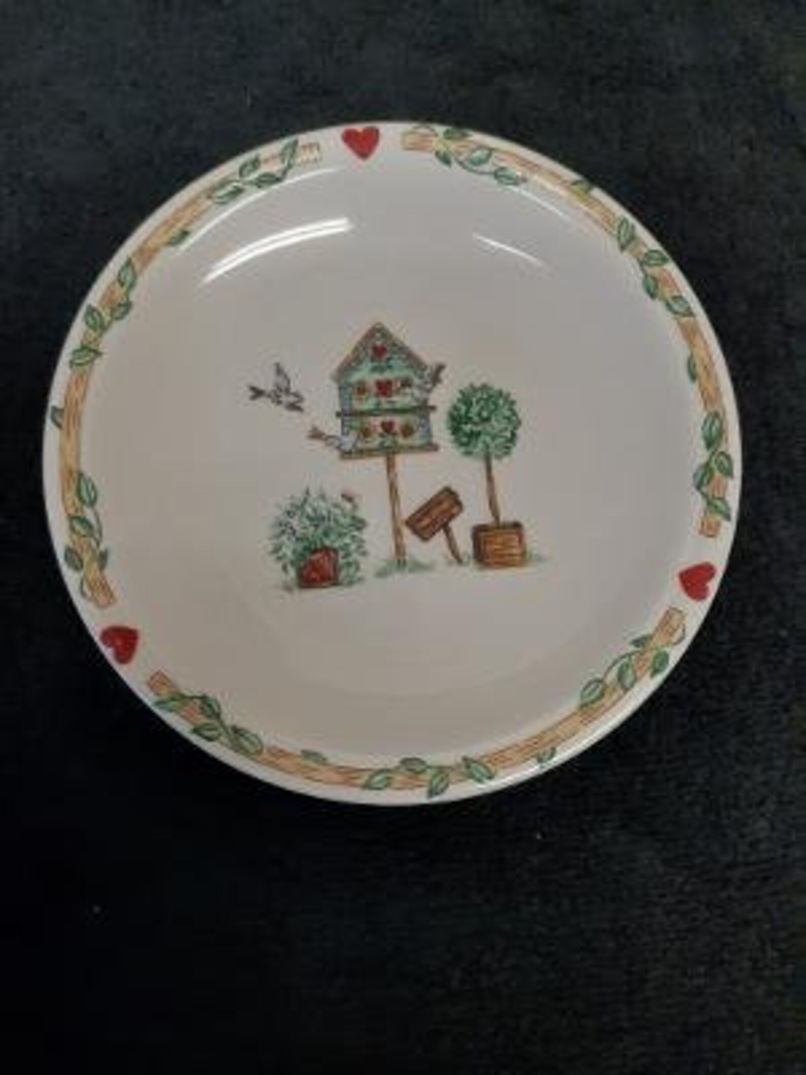 Thomson Pottery Birdhouse Pattern Bread and Butter Plate Etsy