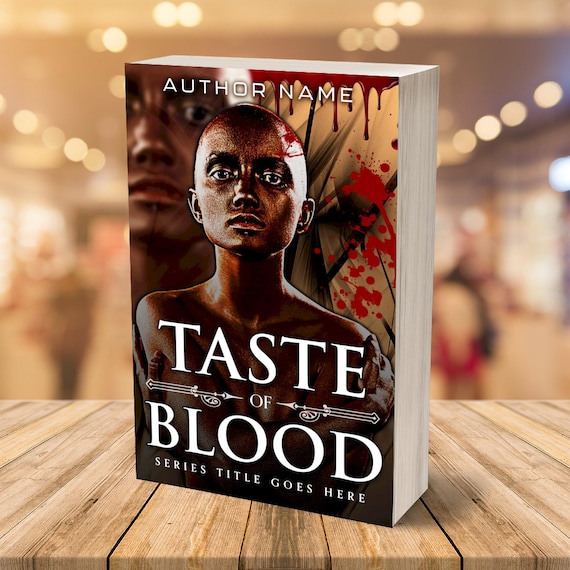 NEW!  Taste of Blood - Science Fiction/Horror Premade Book Cover