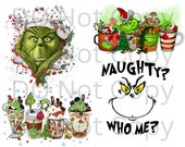 Grinch Coffee Cups And 2 other Designs