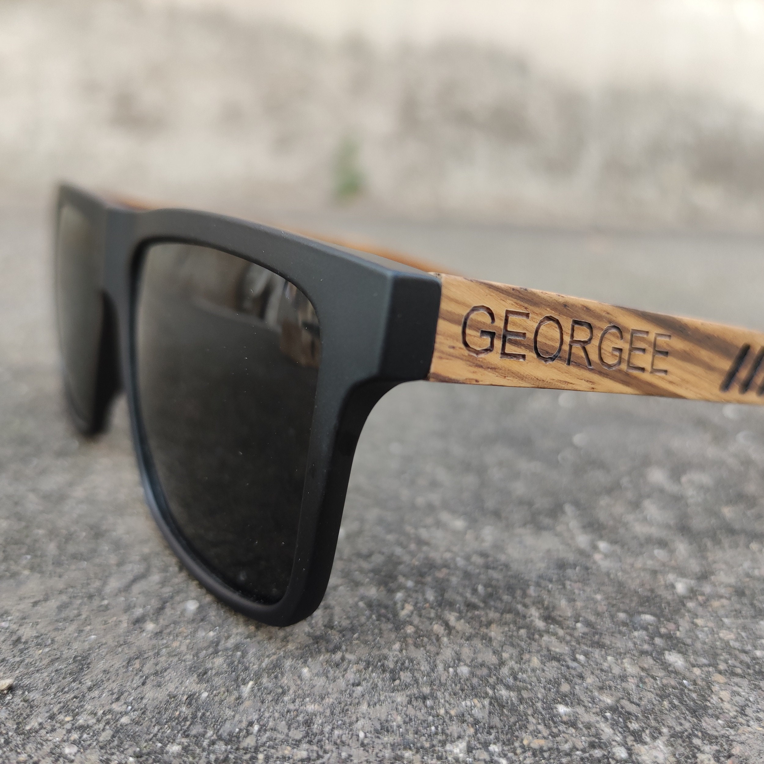 Personalized Engraved Wood Sunglasses Sunglasses Etsy