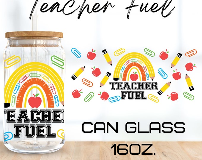 Teacher Life Boho Libbey Can Glass Svg, 16 Oz Can Glass, Boho Svg ...