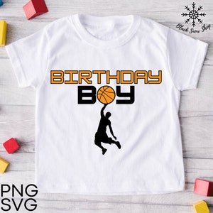 Basket-ball anniversaire garçon svg, svg anniversaire sport, svg t-shirt enfant, anniversaire garçon, téléchargement numérique instantané, Cricut Design, svg, png, jpg