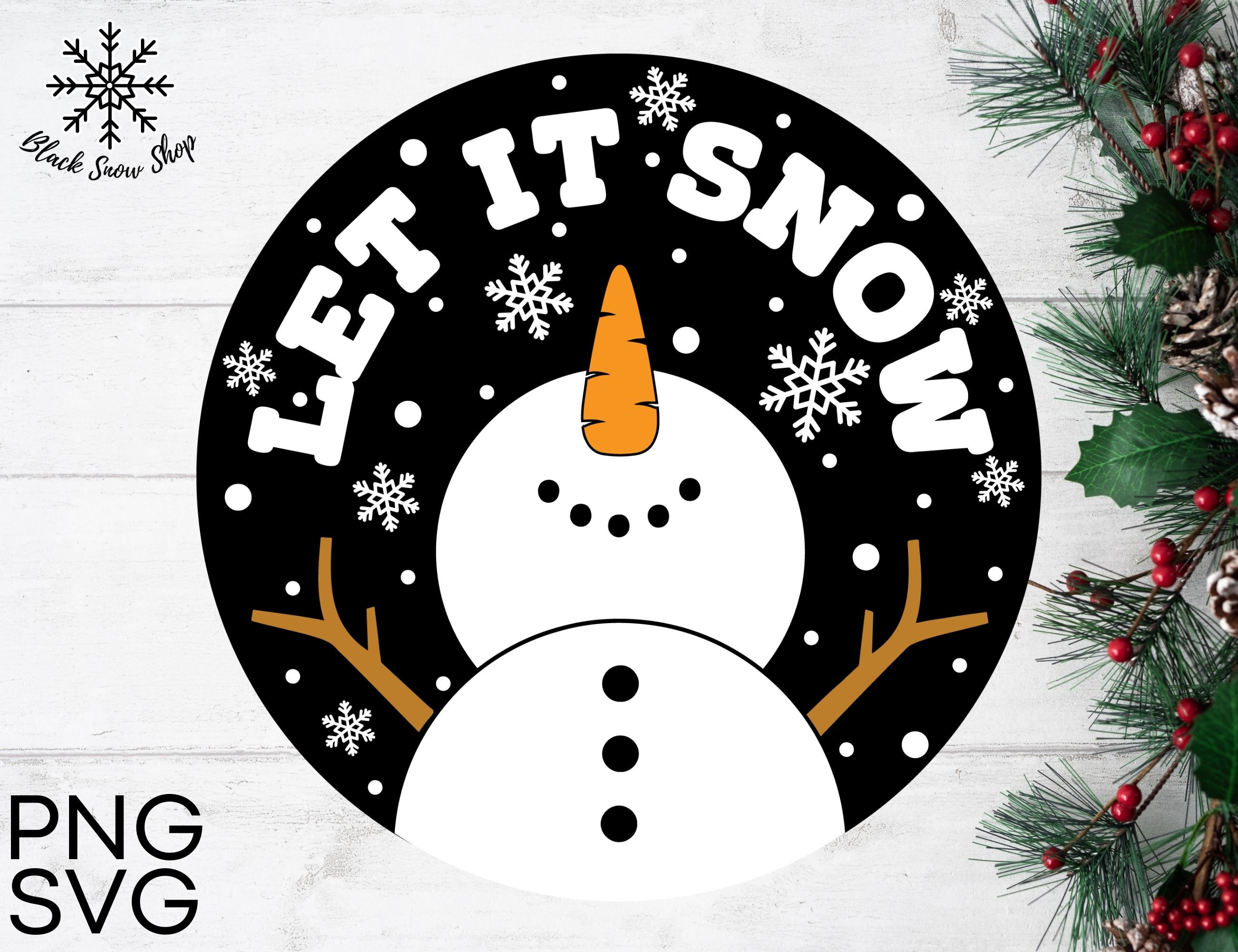 Let it Snow - Street Signs - Lori Whitlock's SVG Shop
