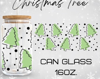 Weihnachtsbaum Glas wickeln Form, Weihnachten svg,Kaffee svg,libbey 16 Oz bier can glass svg, Digital Download, Cricut Design, svg, png,eps