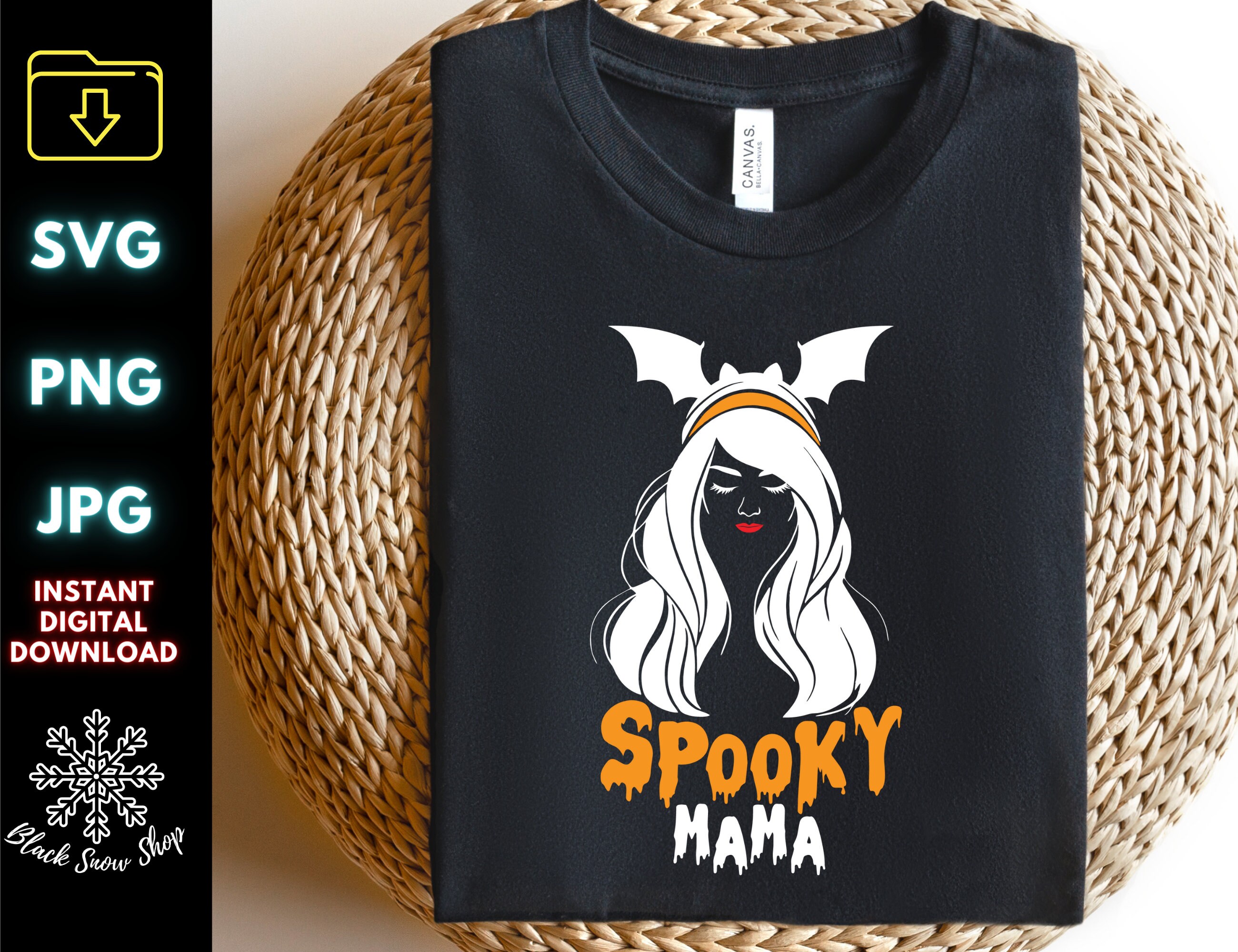 Spooky Mama Bat Svg october Girl SVG Halloween Svg october Etsy