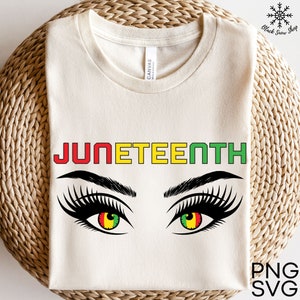 Juneteenth Eye SVG, historia negra Svg Juneteenth Day Svg mujer africana Svg, afroamericano, descarga digital, diseño de Cricut, svg, png, jpg