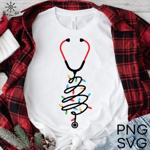 Christmas Stethoscope Nurse svg, Christmas Nurse svg, Nurse Life svg,Nurse svg, Digital Download , Cricut Design, svg ,png , jpg