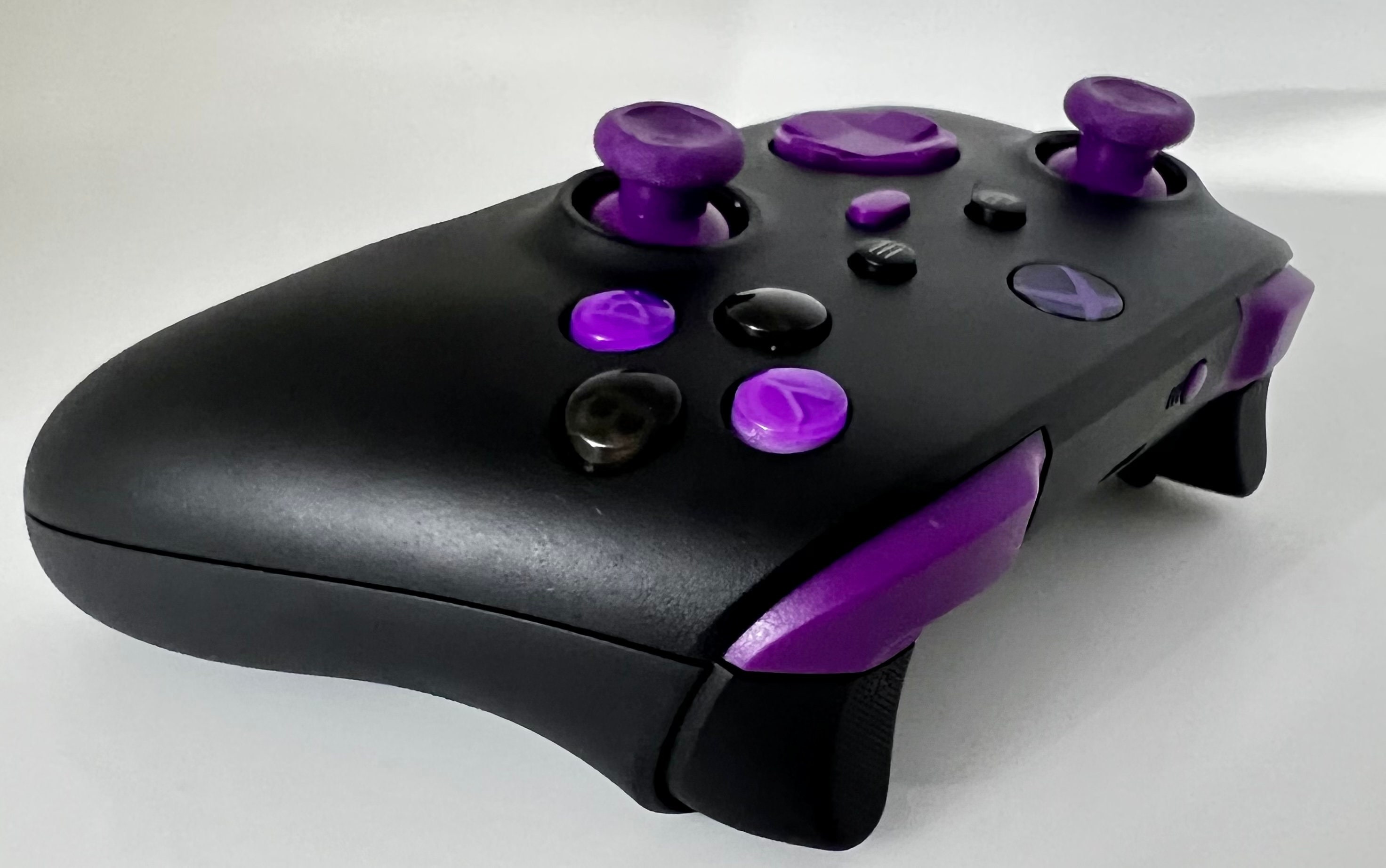 NLD CUSTOMZ Custom Black & Purple Microsoft XBOX Series X Wireless ...