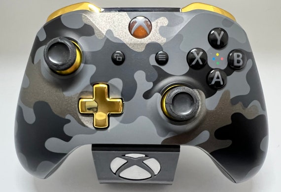 CUSTOM Black Night Ops With Golden LED 1708 Microsoft XBOX One S Wireless Controller Bluetooth W 3.5 Jack professionally Renewed Etsy