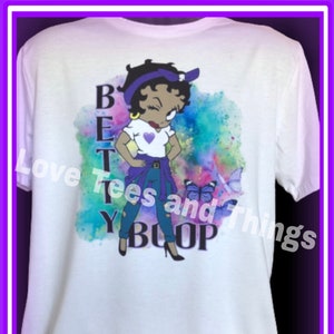 Betty Boop in Purple T-Shirt