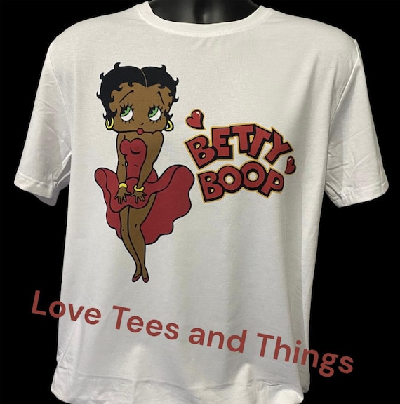 Betty Boop in Red T-shirt - Etsy