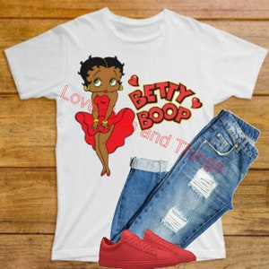 Betty Boop in Red T-Shirt