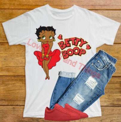 Betty Boop in Red T-Shirt