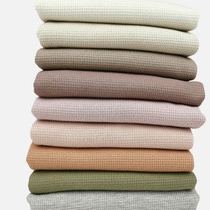 Waffelstrick Jersey - Waffeljersey Meterware - verschiedene Farben