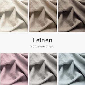 Feiner Leinenstoff stone washed in verschiedenen Farben | Leinenstoff uni | Leinen Meterware