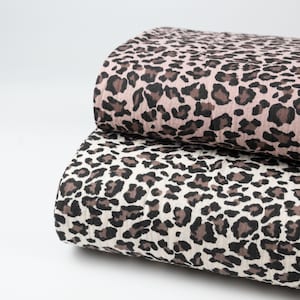 Musselin Leo Print - Double Gauze Meterware