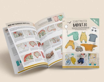 Schnittmuster Babyset 50-80 Papierschnittmuster Baby