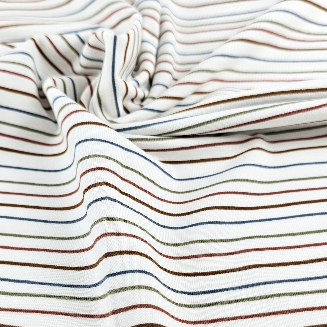 Jersey Fabric Jersey Meterware Streifen Streifen Ringel Jersey