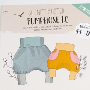 Schnittmuster Pumphose Babyhose Gr. 44-122 - Papierschnittmuster Kinderhose von Lybstes