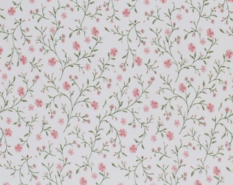 Jersey zarte Blumen nude rosa – Baumwolljersey mit Blumenmuster – Stoff für Kinderkleidung – Jersey Meterware