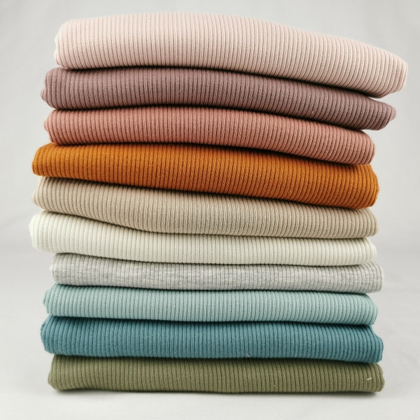 Rib Jersey - rib knit - different colors
