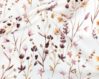Jersey Wildblumen - Jersey Stoff Blumen - Baumwolljersey Meterware - Family Fabrics Jersey