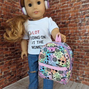 Adorable Swiftie Backpack for 18-inch dolls Such as American Girl, Our Generation, My Life As