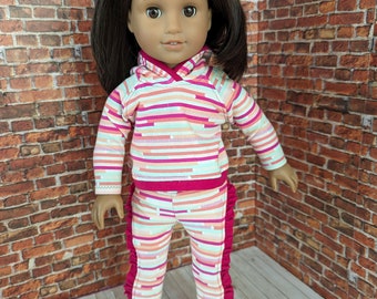 Adorable Hoodie and Leggings Athleisure Set for American Girl Our Generation 18" Doll