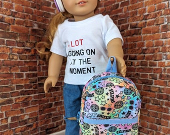 Adorable Swiftie Backpack for 18-inch dolls Such as American Girl, Our Generation, My Life As