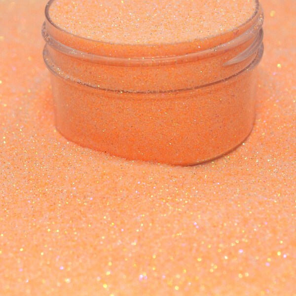 PUSH POP, Pastel Orange Glitter, Pastel Glitter, Orange Glitter, Fine Glitter, Glitter for Tumblers, for Nails, for Makeup, for Resin