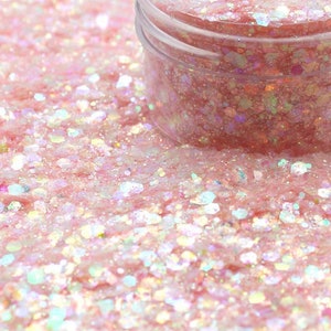 PINK LEMONADE, Pastel Pink Glitter, Chunky Glitter, Glitter for Tumblers, Glitter for Nails, Pink Glitter, Pastel Glitter, Glitter for Resin