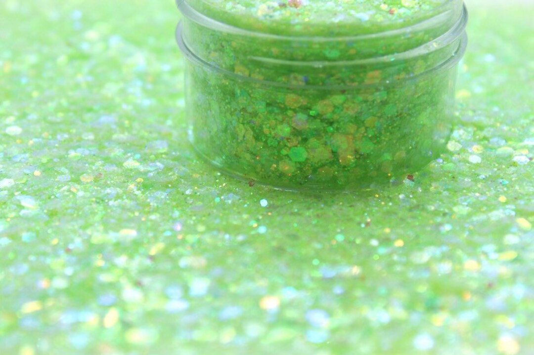 Pastel Green Glitter, Glitter for Resin, Glitter for Nails