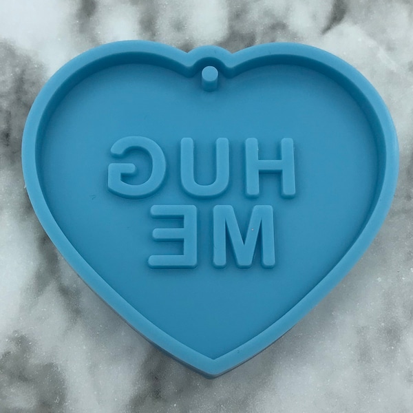HUG ME Silicone Mold, Heart Shape Mold, Keychain Mold, Valentine's mold, DIY Crafts
