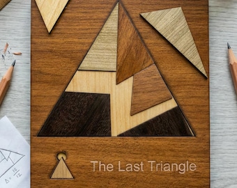 The Last Triangle - Wooden Math Packing Puzzle - Number Logic Game - Educational Geometry Gift for Kids & Adults
