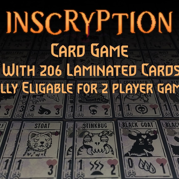 Inscryption Physical Card Game Etsy UK