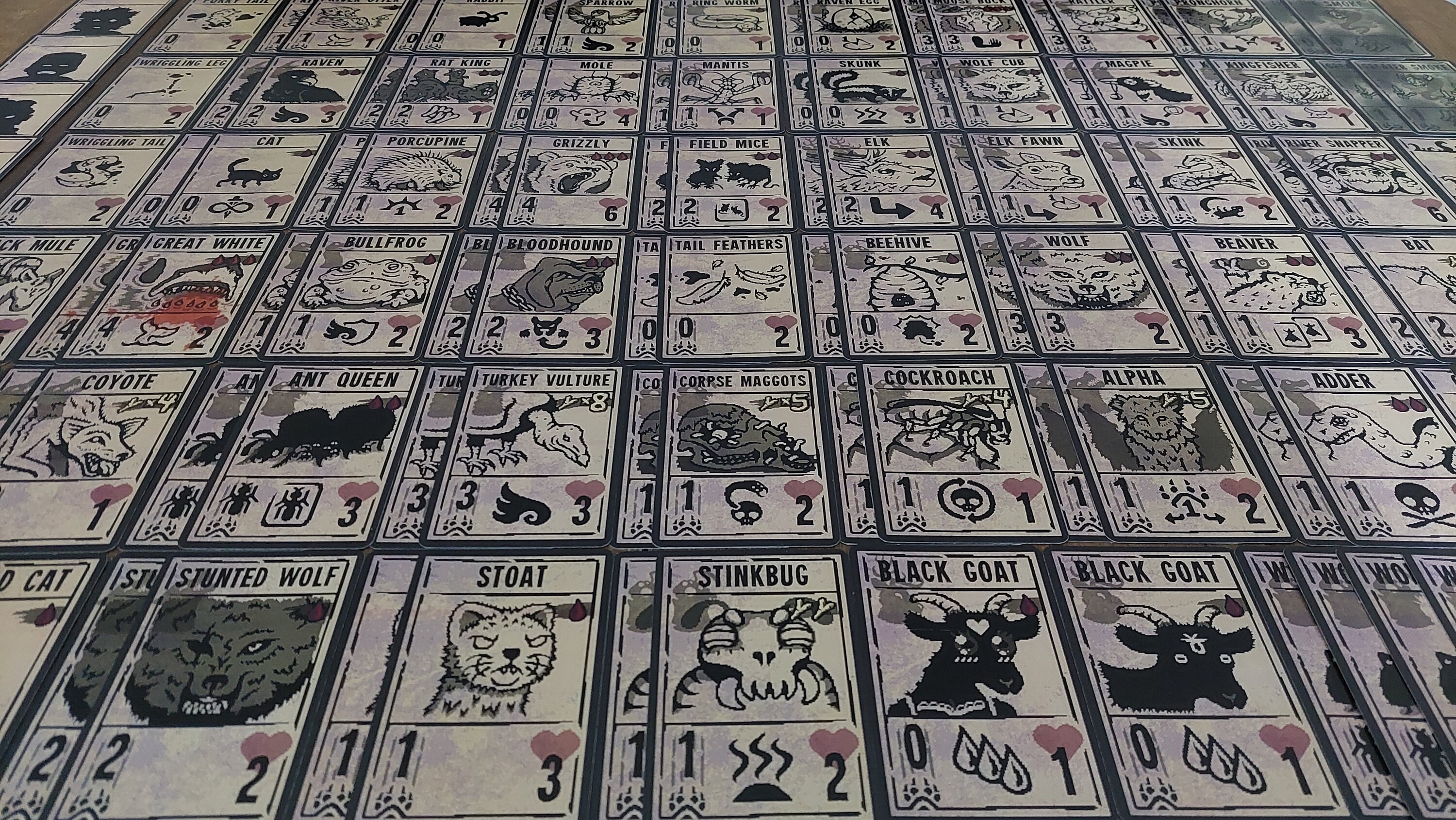 Inscryption Card Game - 208 Laminated Cards With Playmat! | Fully ...