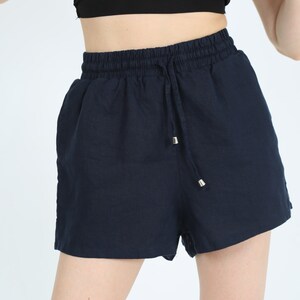 LINEN SHORTS for Women, womens clothing, hightwaisted SHORTS. %100 linen pants, gifts for her