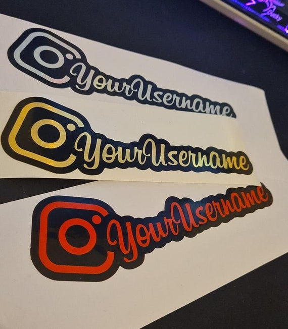 Custom Instagram Sticker Instagram Car Sticker Car Decal Etsy