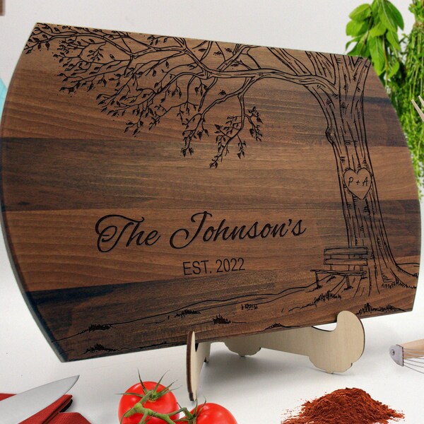 Tree Cutting Board Etsy