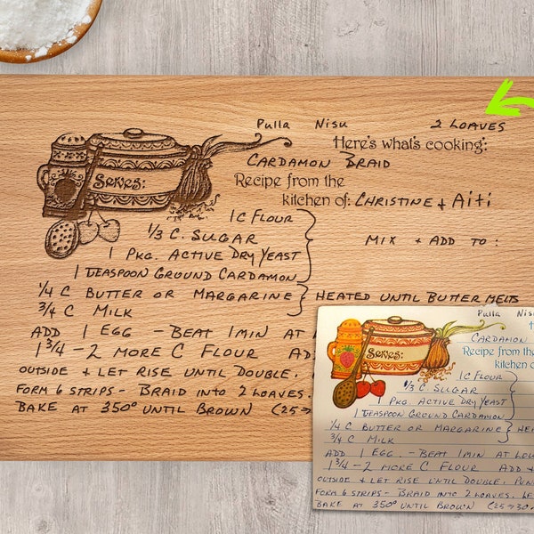 Handwritten Recipe Etsy