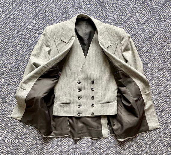 Double Breasted Jacket | Vintage Double Breasted Blazer | Double Breasted Vest | Elegant 80s Striped Jacket Double Breasted Jacket | Vintage Double Breasted Blazer | Double Breasted Vest | Elegant 80s Striped Jacket