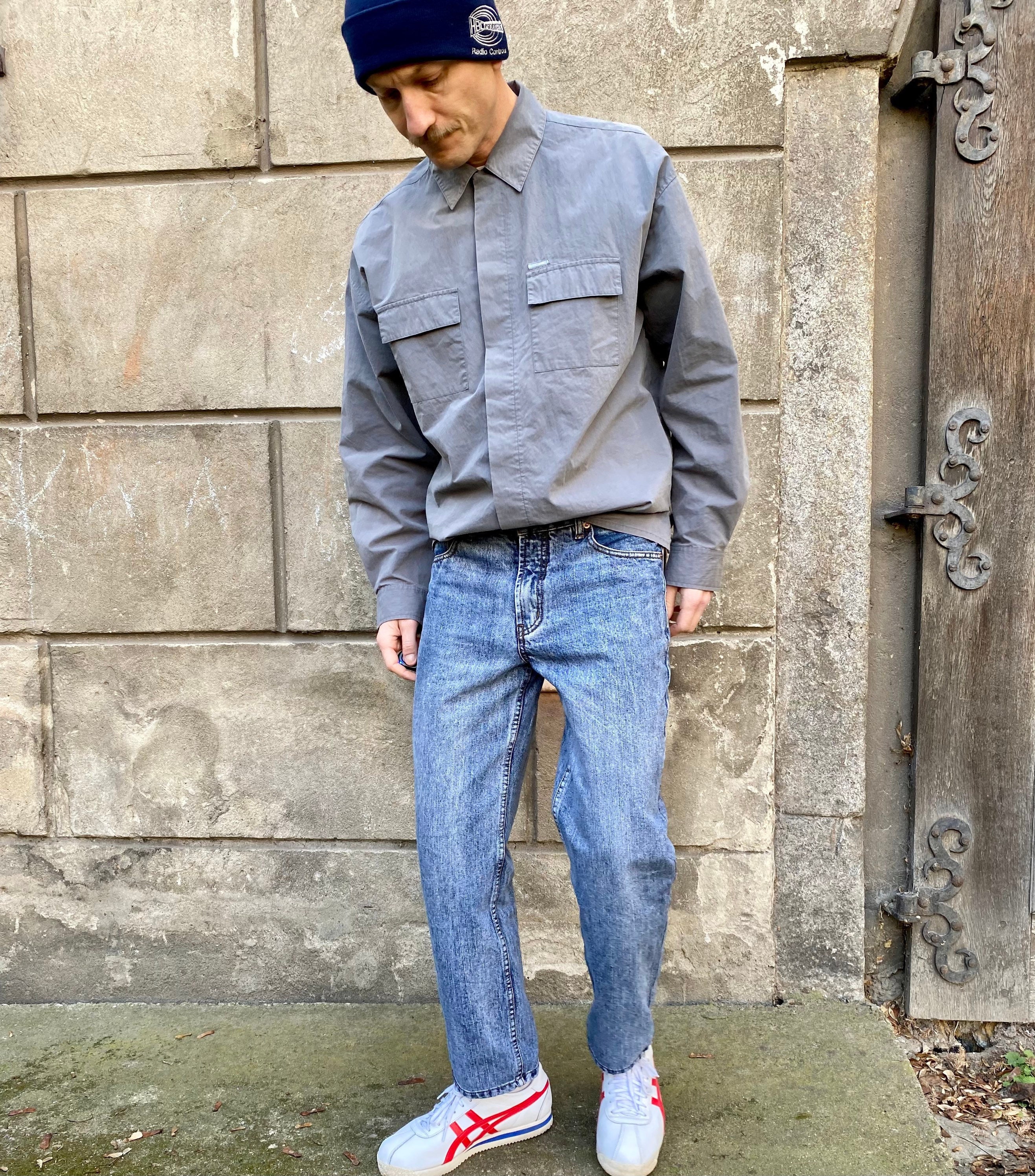 Vintage Levis 501 Jeans | 90s USA Made Marble Blue Denim (W32/L32