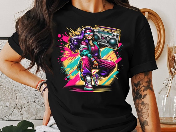 Popular - Relax T-Shirt 80s Ghettoblaster Boom Box Popular - Relax T-Shirt 80s Ghettoblaster Boom Box