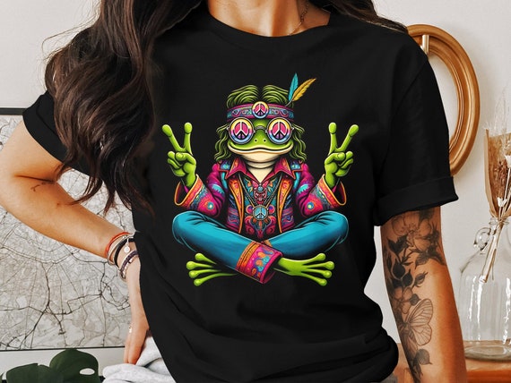 Peace Symbol 70'S T-Shirt - Bright Colors Tshirt - Peaceful Peace Symbol 70'S T-Shirt - Bright Colors Tshirt - Peaceful