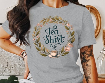 Floral Tea Shirt: Herbal Tea Lover Gift