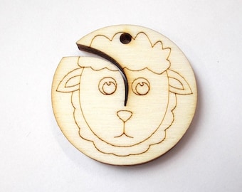 Sheep Design Twist Keeper, Spinning Tool, Pack of 5