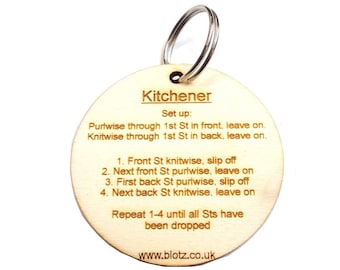 Kitchener, key ring, Natural ply wood
